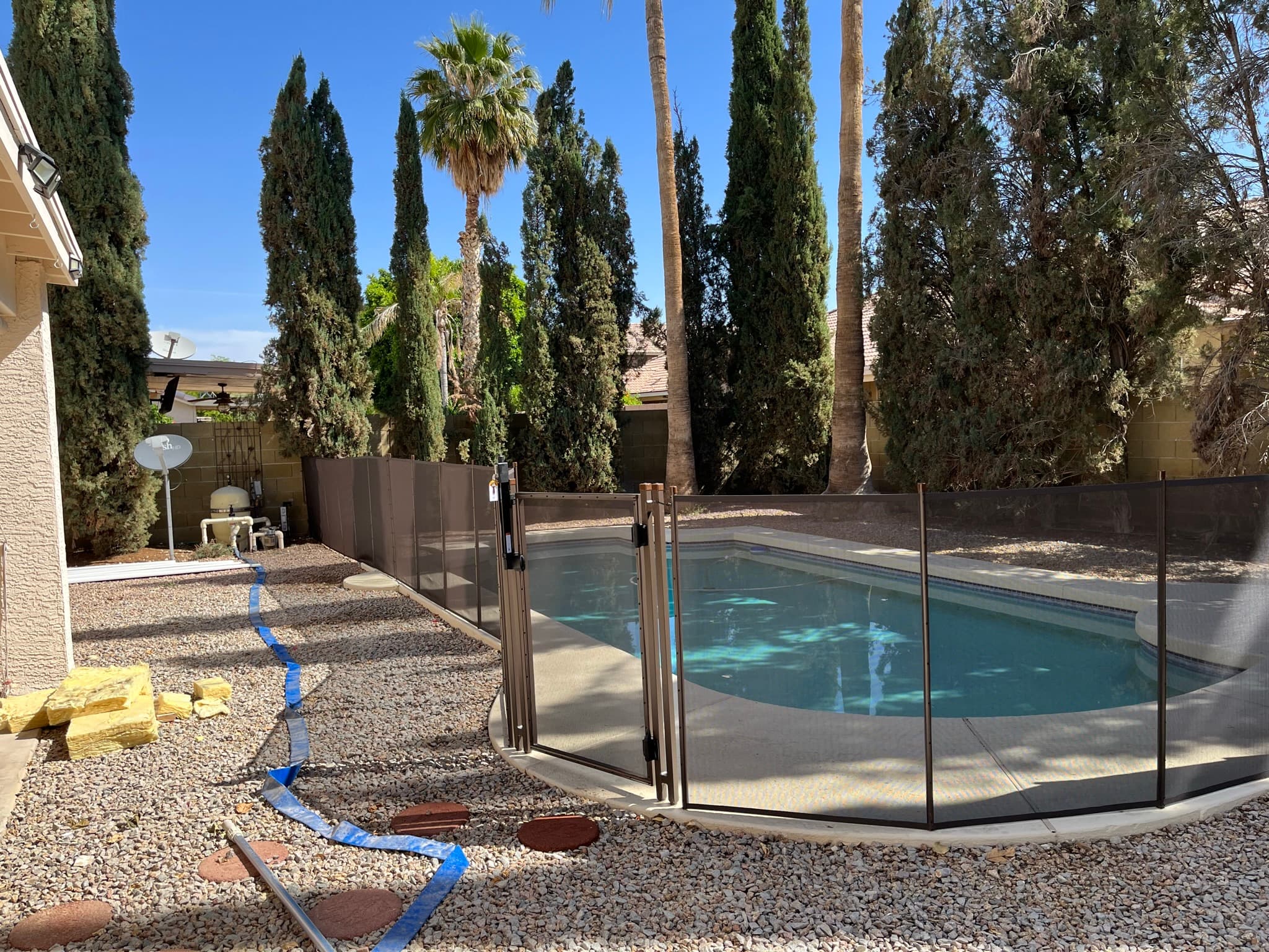 MagnaLatch self-closing pool fence gate latch — close-up detail