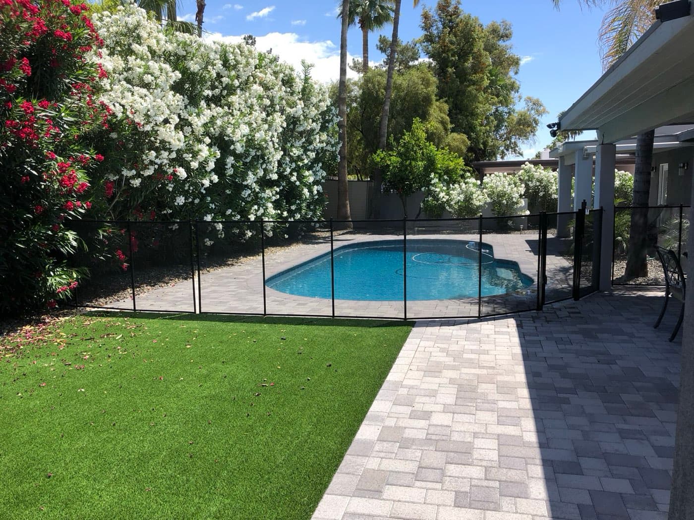 Pool safety fence installation — Chandler AZ, Maricopa County