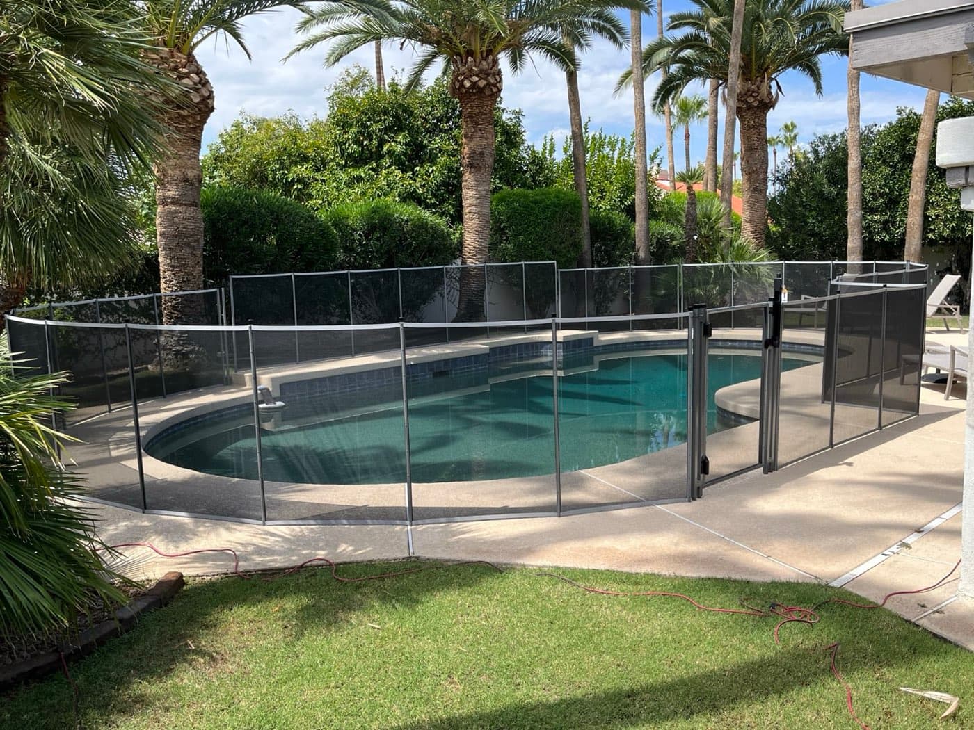 Pool fence — Scottsdale Arizona backyard