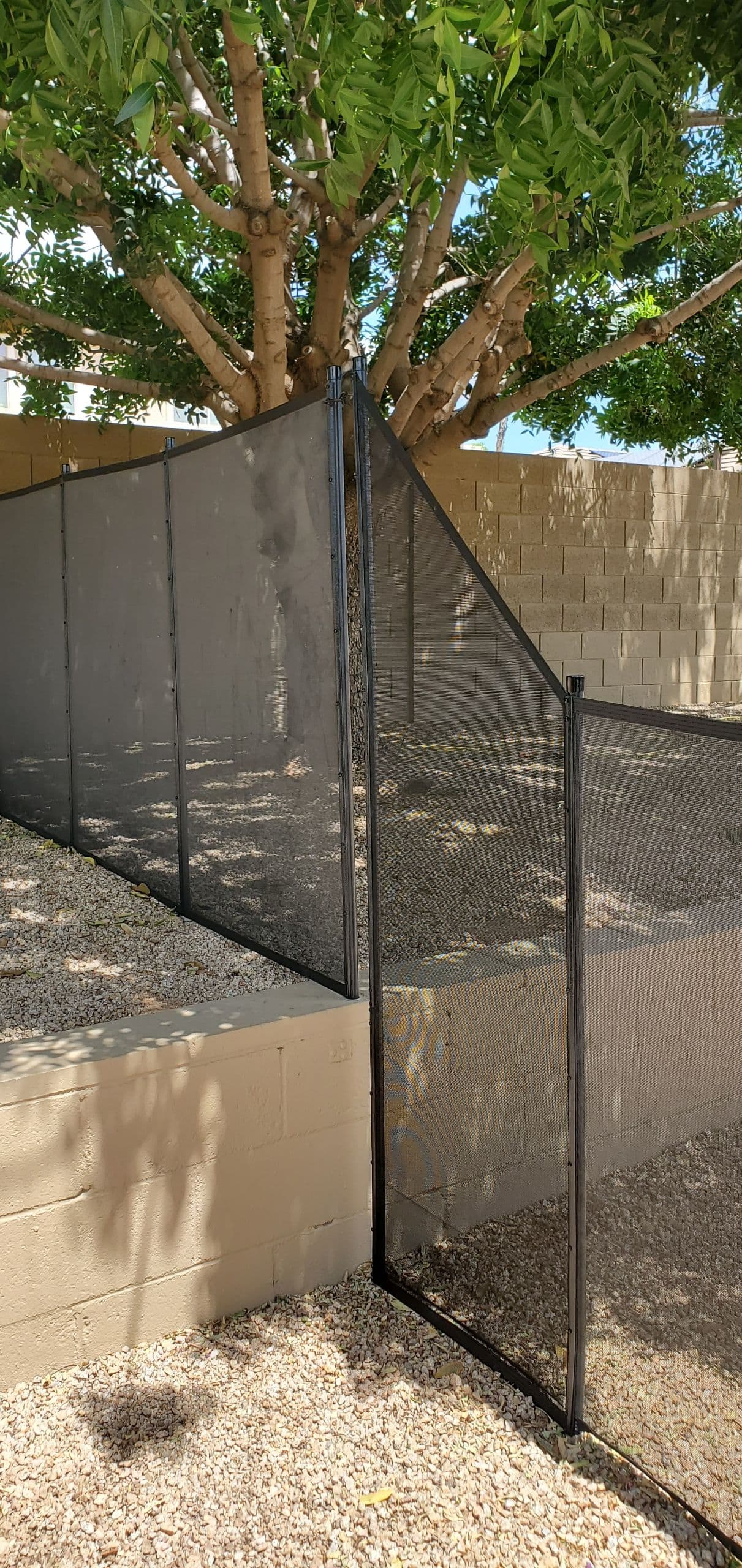 Pool safety fence installed — Arizona residential pool, April 2022